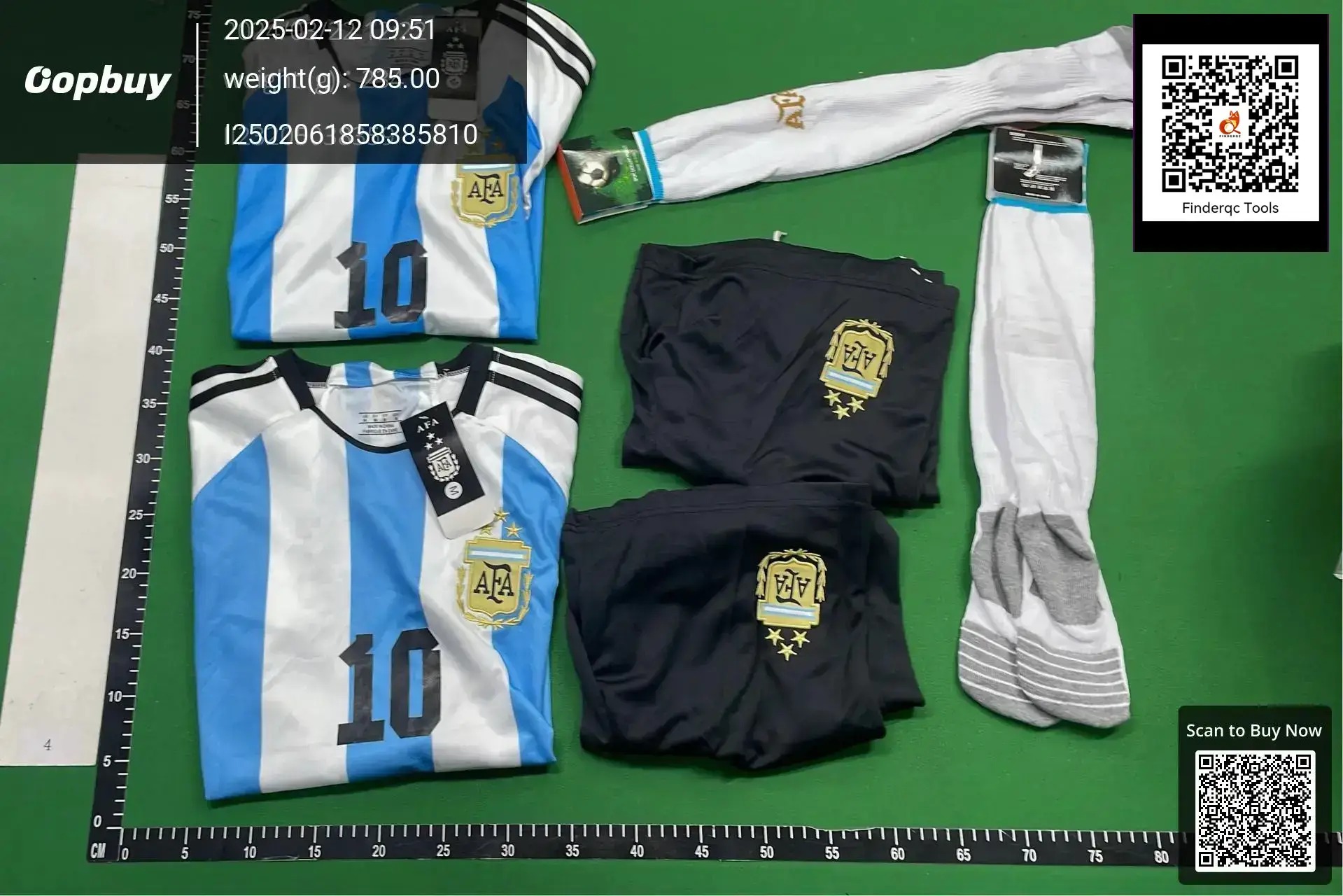 2022 World Cup Argentina football uniform No. 10 Macy's home jersey suit football sportswear jersey