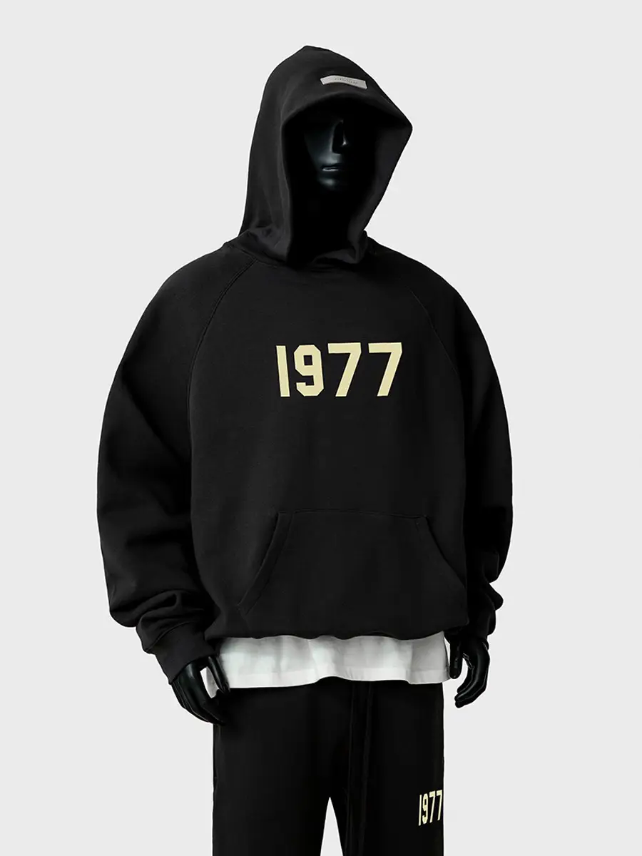 2025 new FOG STACK American tide ESSENTIALS fall and winter men's loose padded hooded sweatshirt