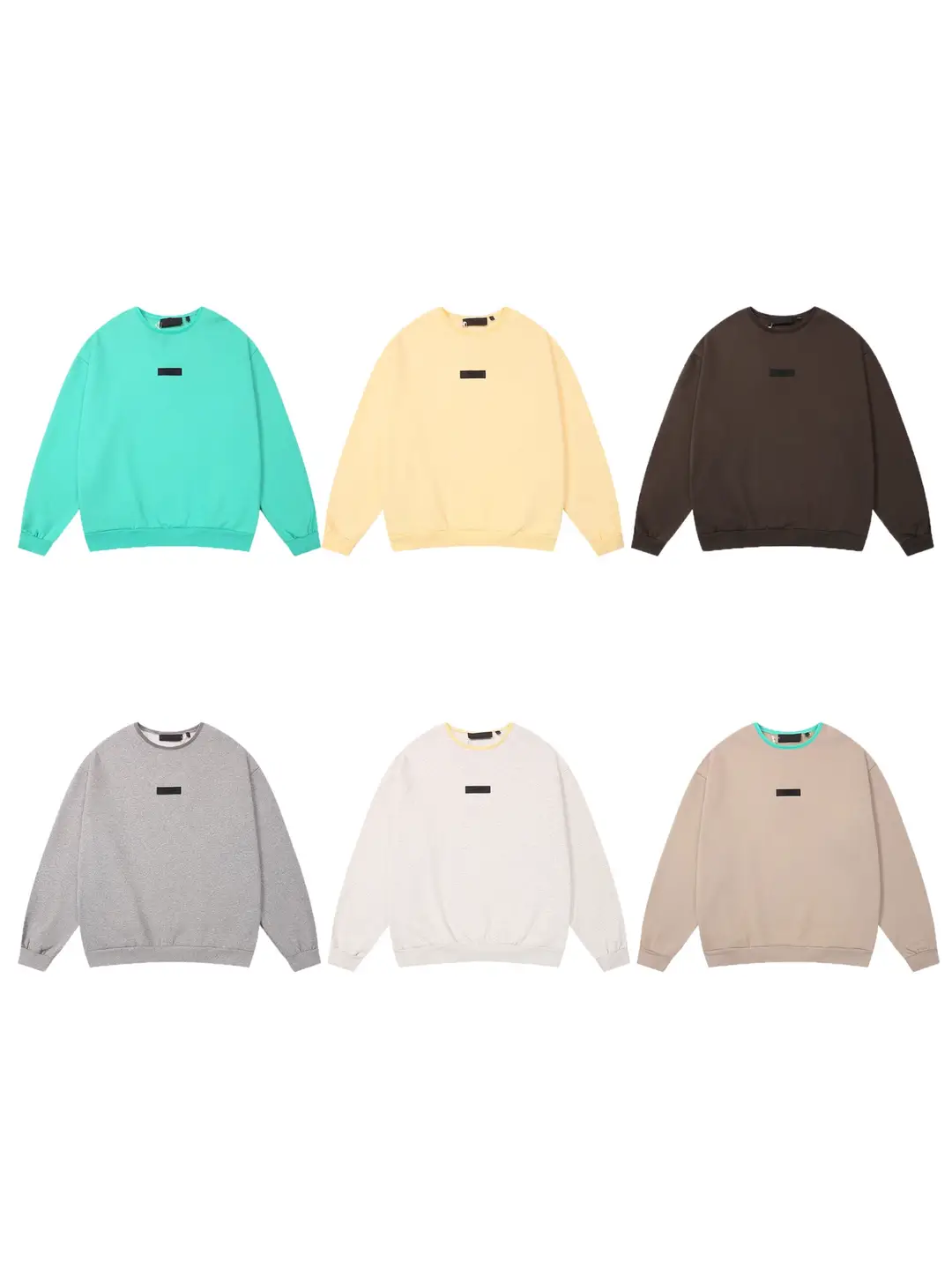 Fog Cross-Border Trendy Brand Fear of Good High Street Essentials Round Neck Pure Cotton Sweatshirt and Sweatpants for Men and Women
