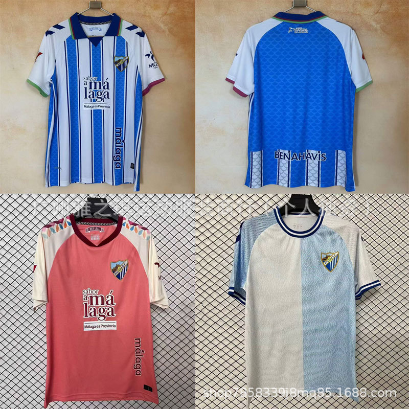 26/27 New La Liga Málaga Home and Away Jerseys Cupit Rodríguez Sports Football Uniforms Foto QC de 1688 na Qualit.ly