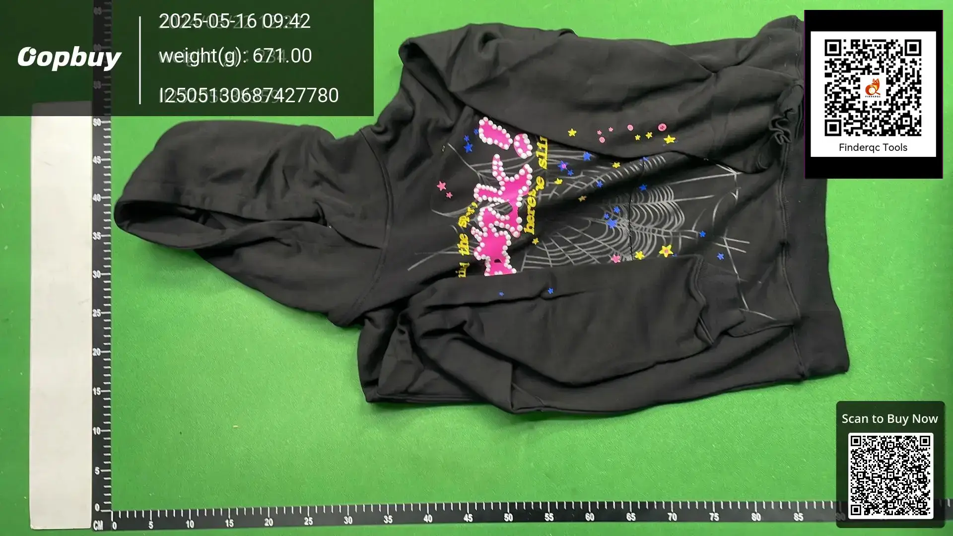 Foreign trade cross-border explosions Sp5der 555555 Pink US tide street high weight loose men's and women's hooded vests