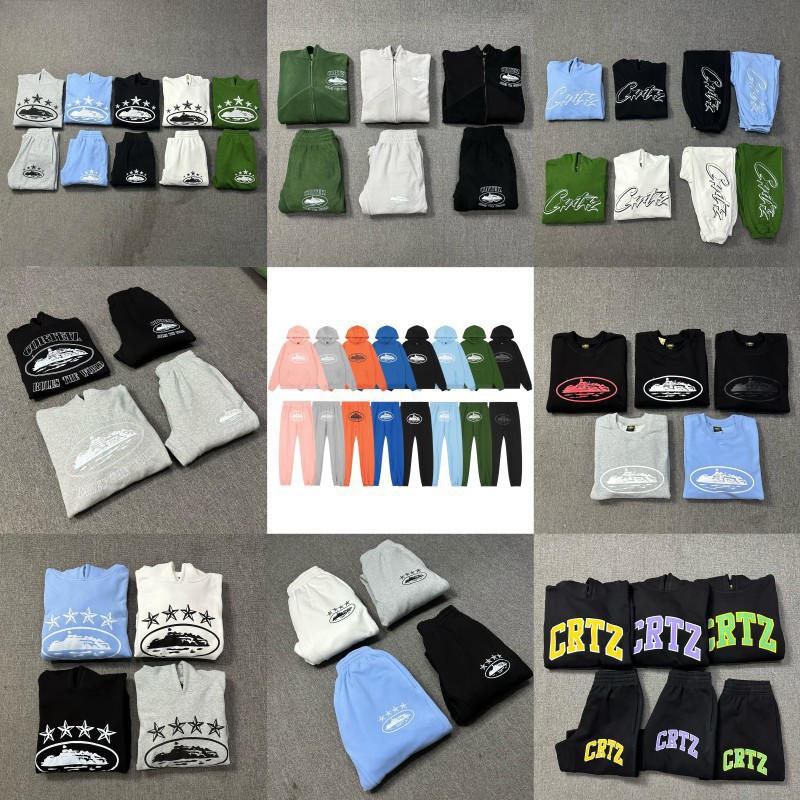 Corteiz Trendy Brand Classic Boat Letter Print Loose Casual Male Couple Hooded Sweatshirt Hoodie