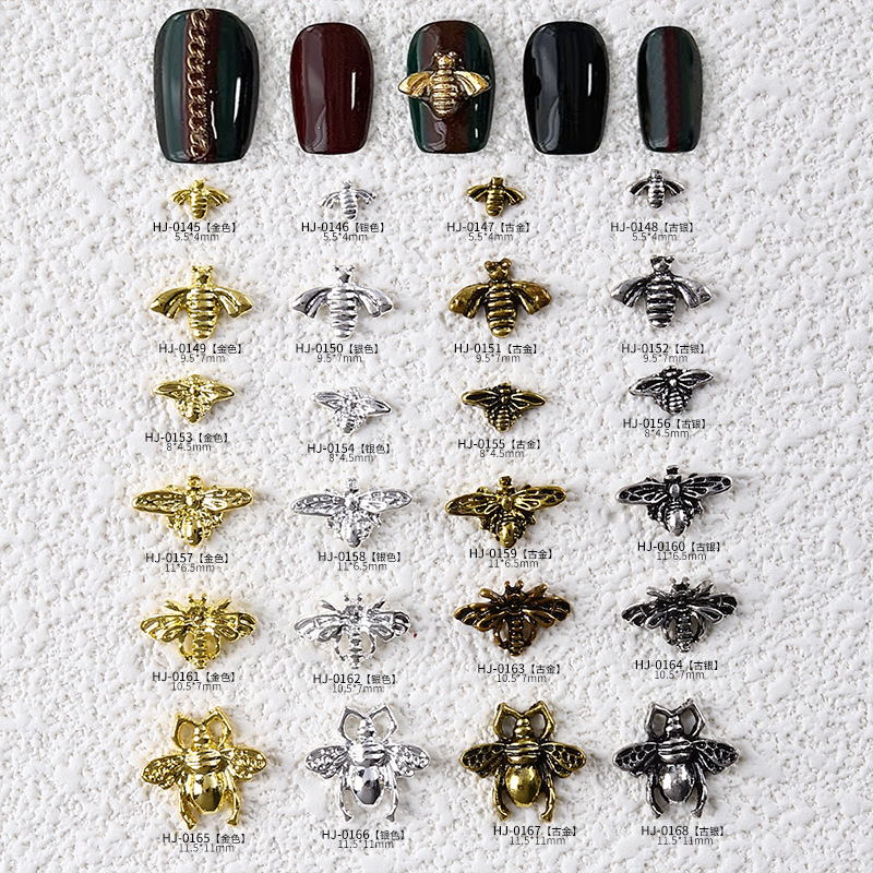 Japanese nail art jewelry nail art alloy bee jewelry nail art vintage jewelry Net red nail art wholesale HJ0145