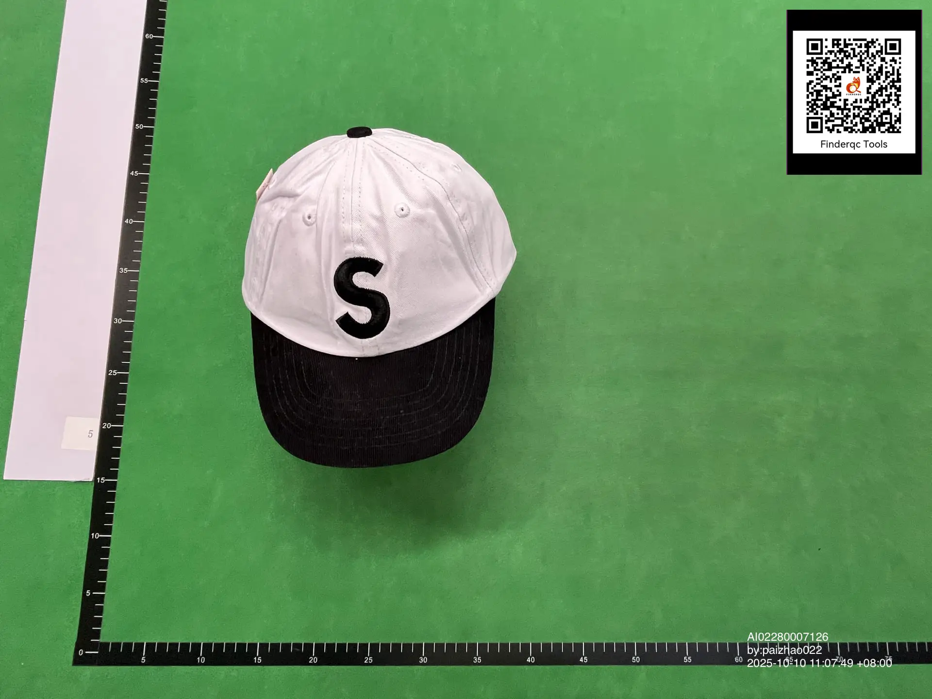 24SS 2-TONE S LOGO 6-PANEL Vintage Colorblock Embroidered Leather Snapback Hat