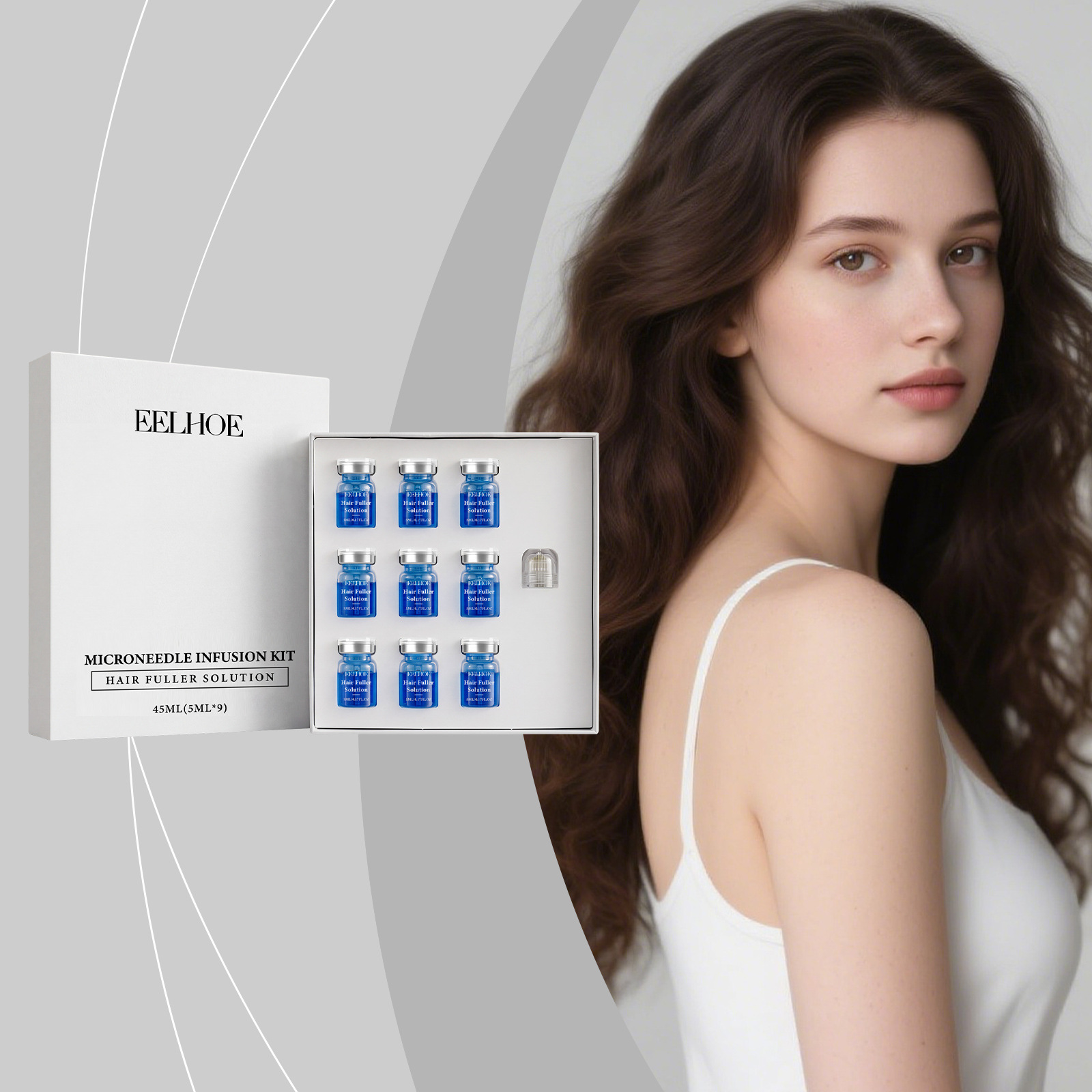 Eelhoe Scalp Essence Set Smooth and Soft Hair Gentle Moisturizing Massage Nourishing Refreshing Scalp Set
