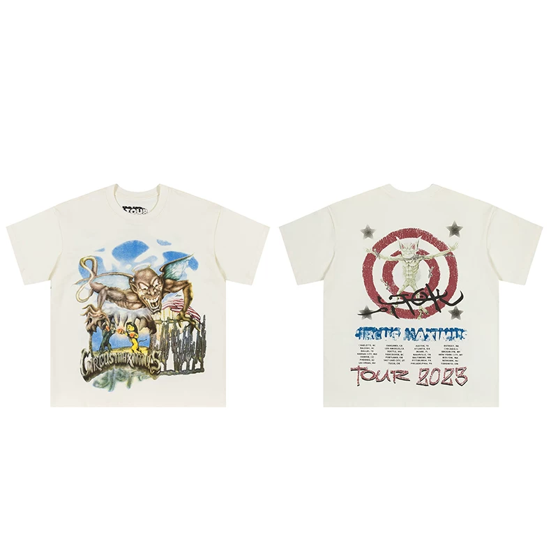 Ts Heaven and Hell Printed Short Sleeves