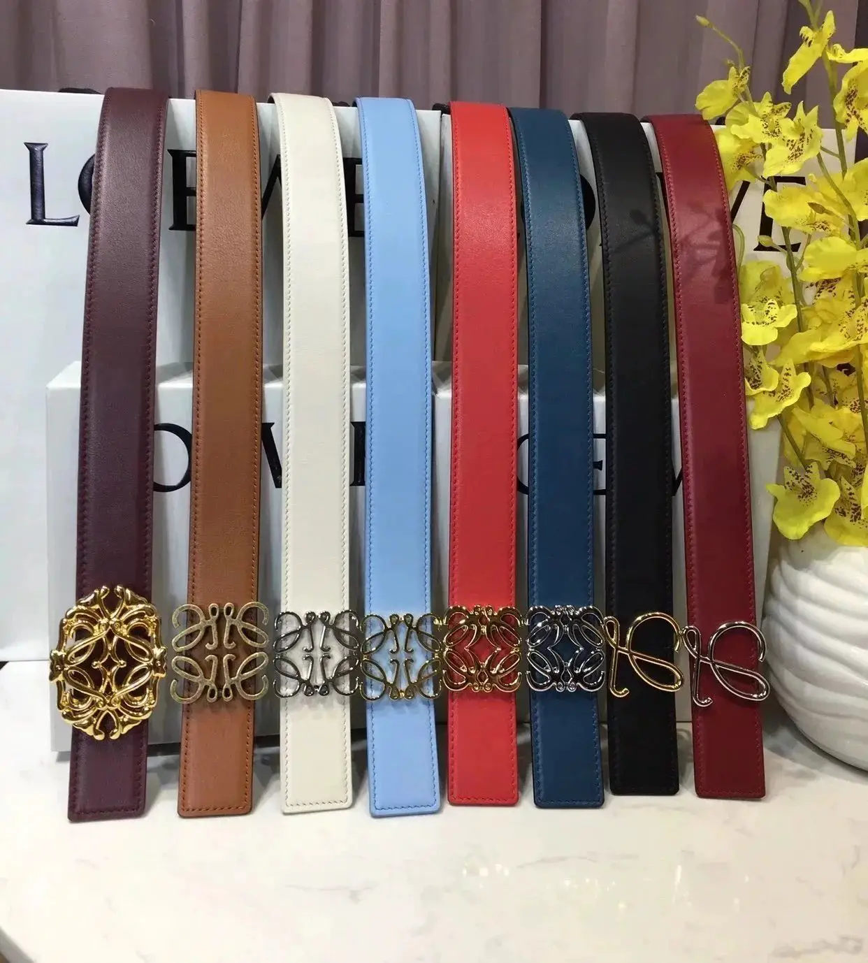 High quality Lo real leather belt leather l belt fashionable versatile leisure belt