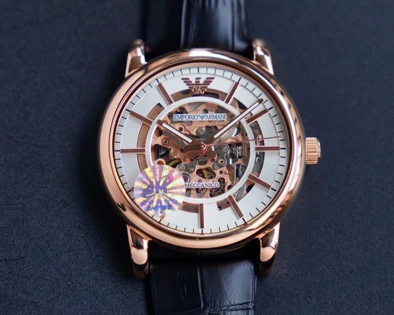 Emporio Armani Meccanico Skeleton Watch