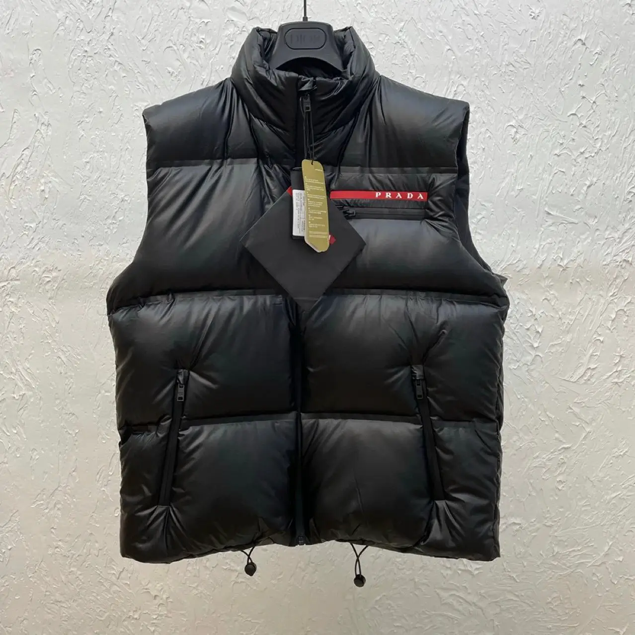 新款时尚红标字母加厚保暖显瘦面包长款连帽棉服外套