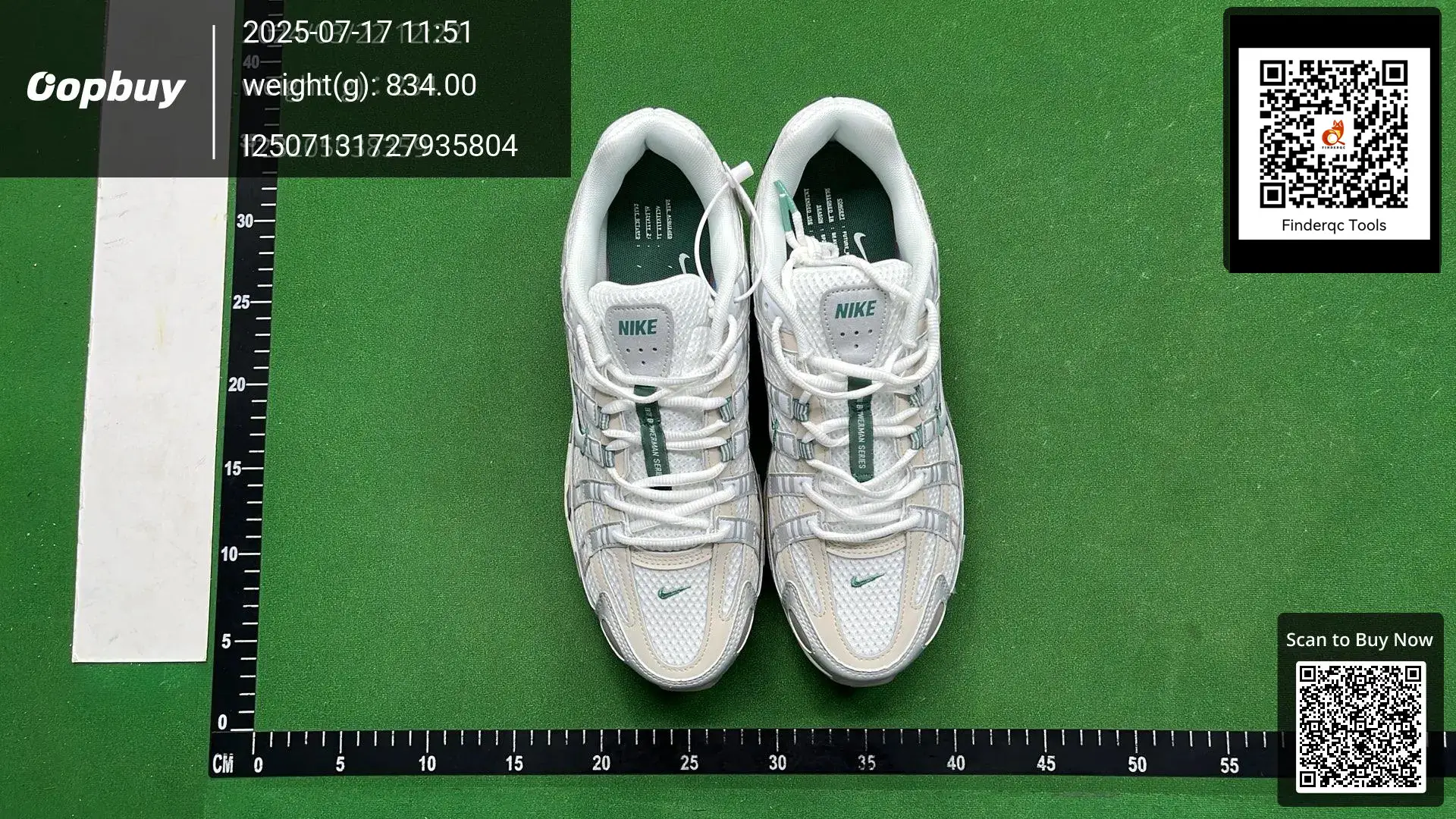 Nike P-6000 White Green