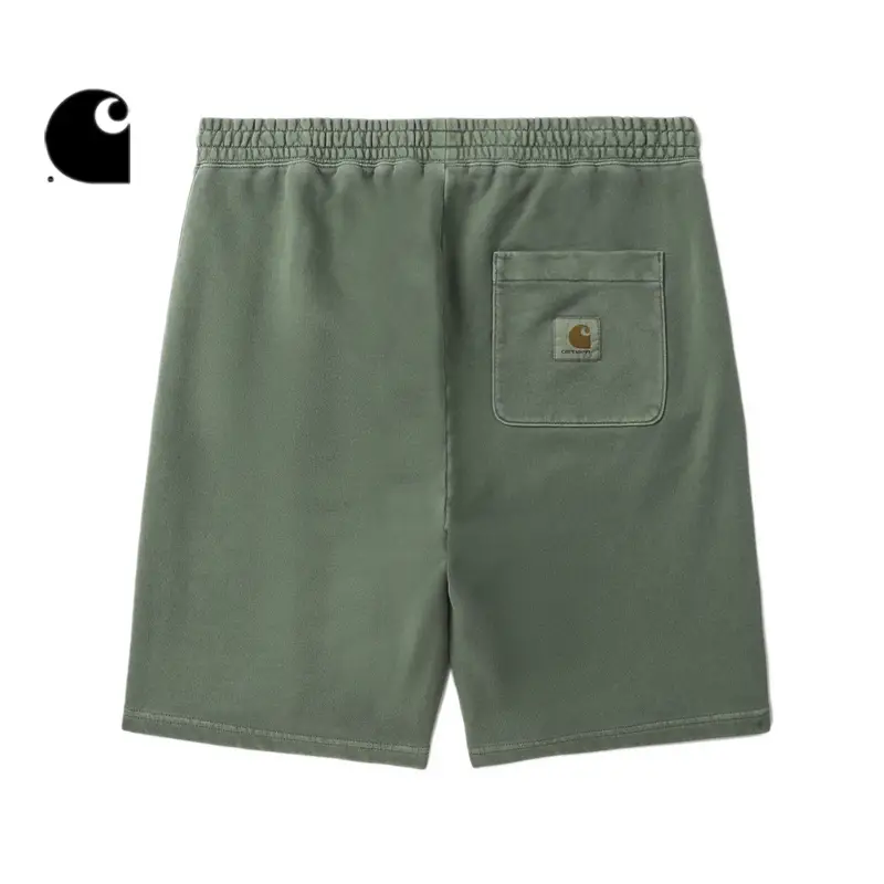 Carhartt WIP Short Sweatpants Men's Spring/Summer New Classic Logo Label Washed Special Dyed Sports 30130o
