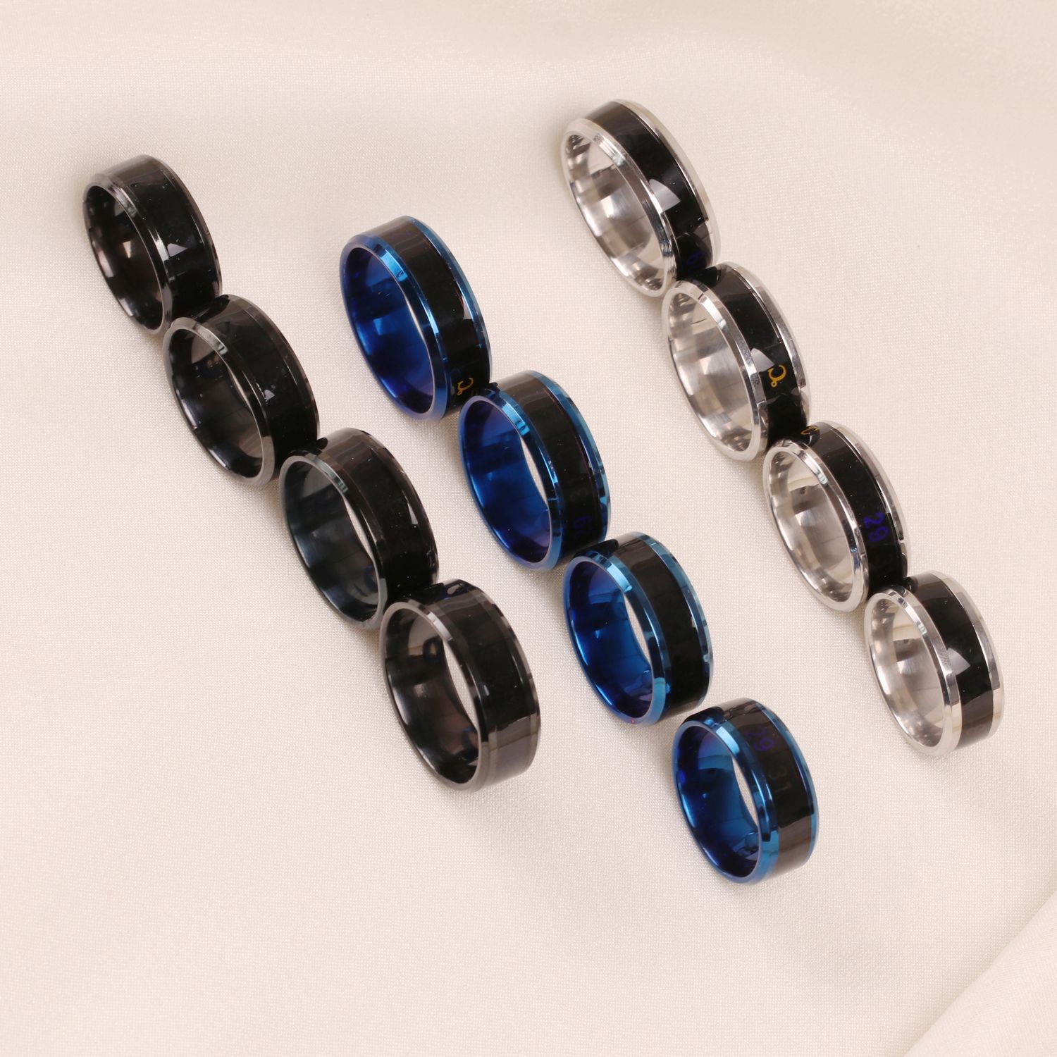 Ring index finger tail ring online celebrity couple temperature sensing fashion new body temperature intelligent induction mood temperature display gift