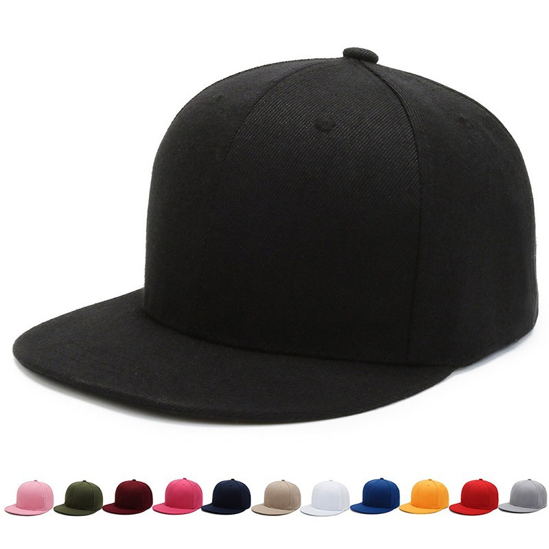 Custom LOGO embroidery heat transfer flat along polyester light version Mao Qing baseball cap hip-hop cap advertising cap group hard top