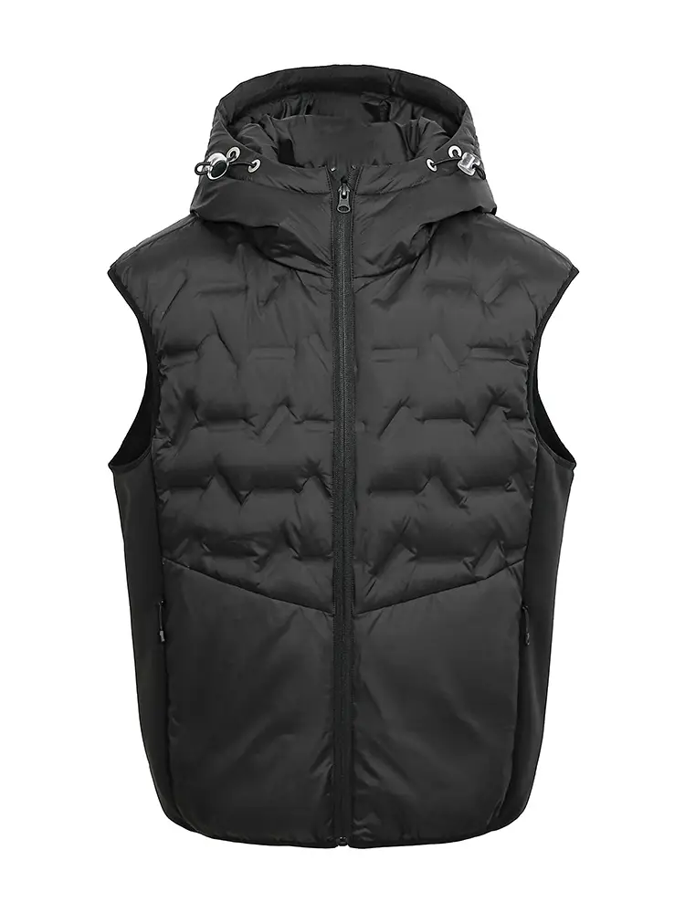 2025 Winter Functional Style Solid Color Lightweight down Vest Men's and Women's Loose down Tops Top