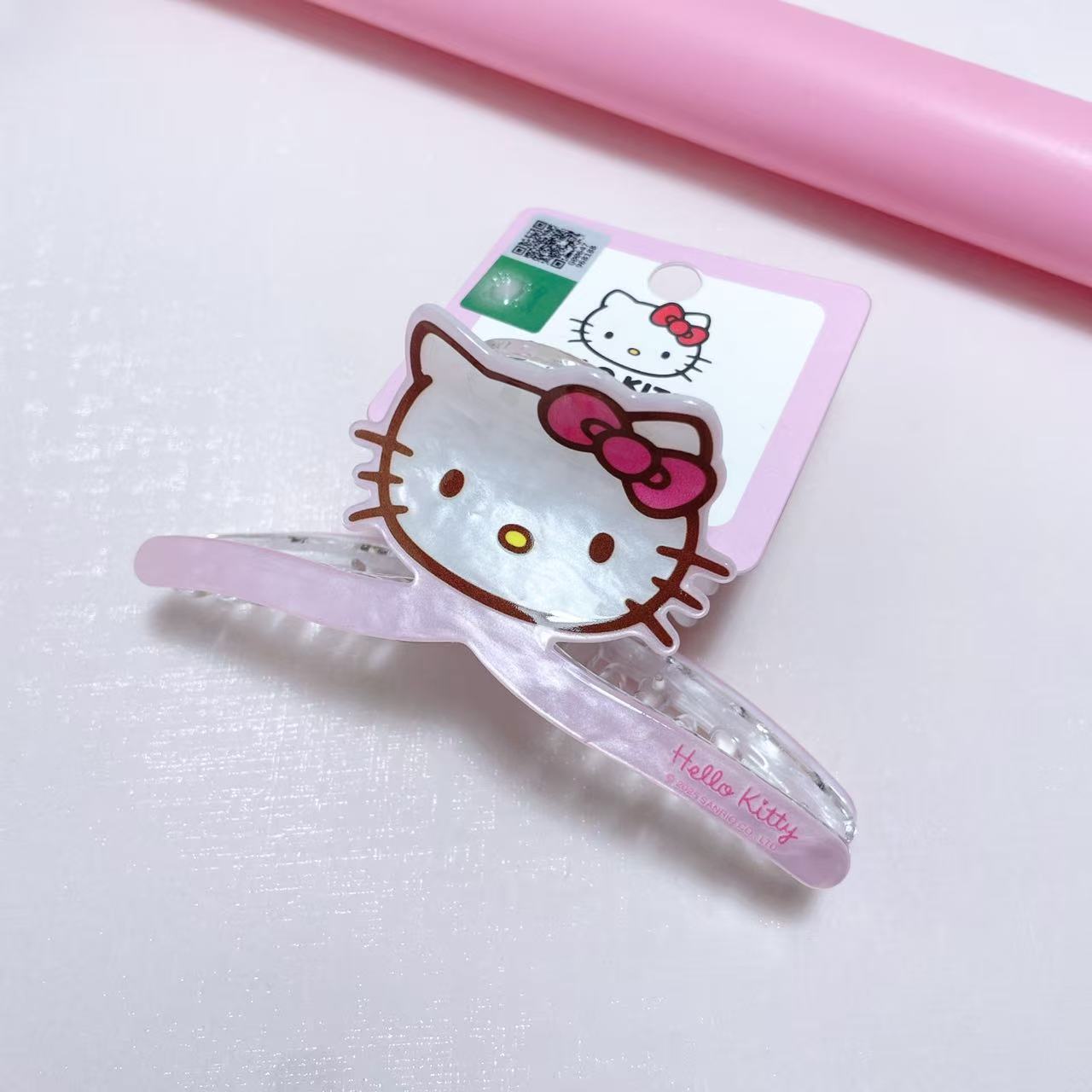 Spring Edition Officially Licensed Sanrio Hello Kitty Cute Cartoon Fresh and Sweet Style Large Hair Clip 00027