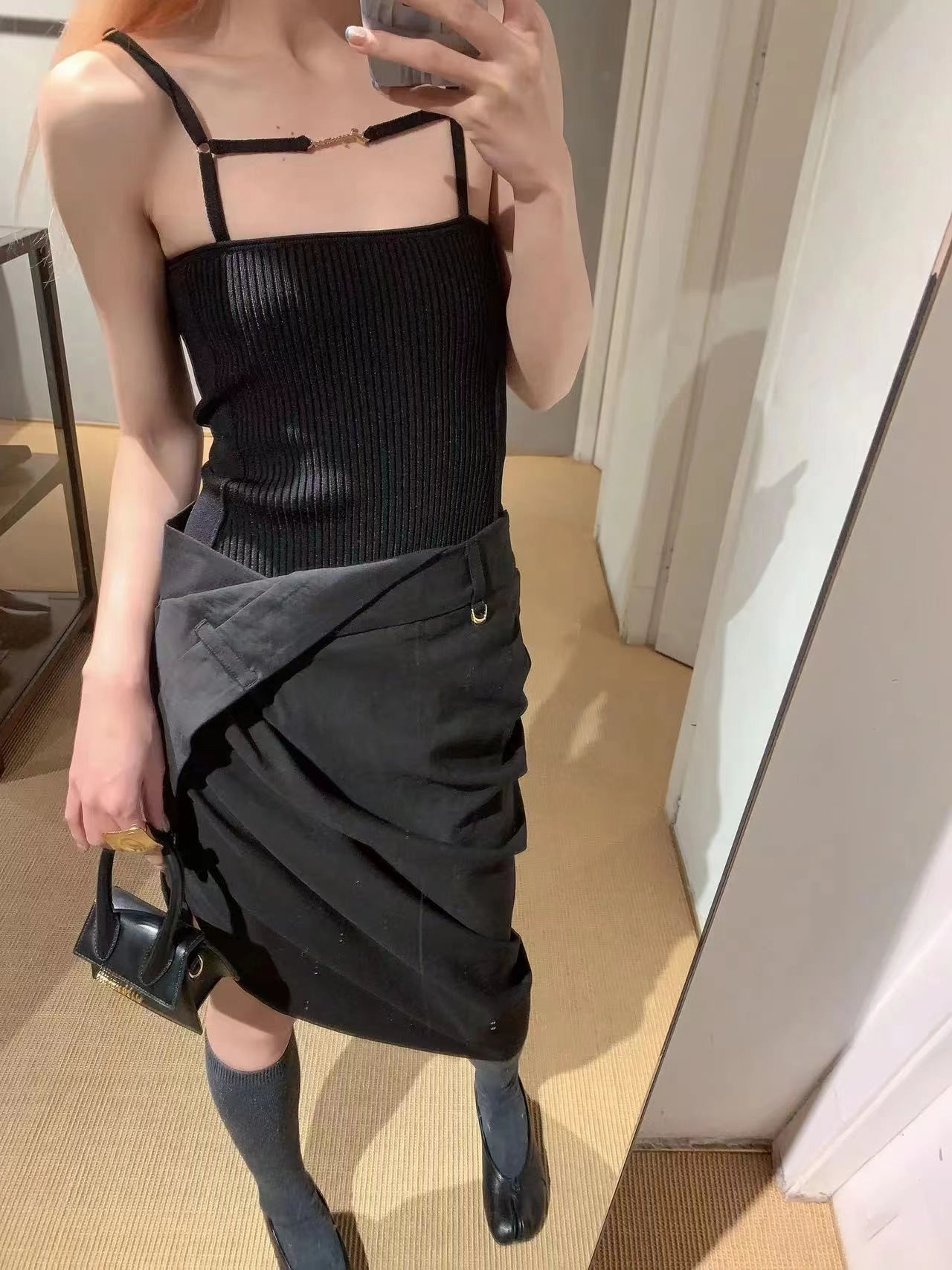 【Limited Time Special Offer】Jacquemu* Camisole Vest Shenzhen Nanyou High Version Yys Slim Fit Ribbed Knit Sweater Foto QC de 1688 na Qualit.ly