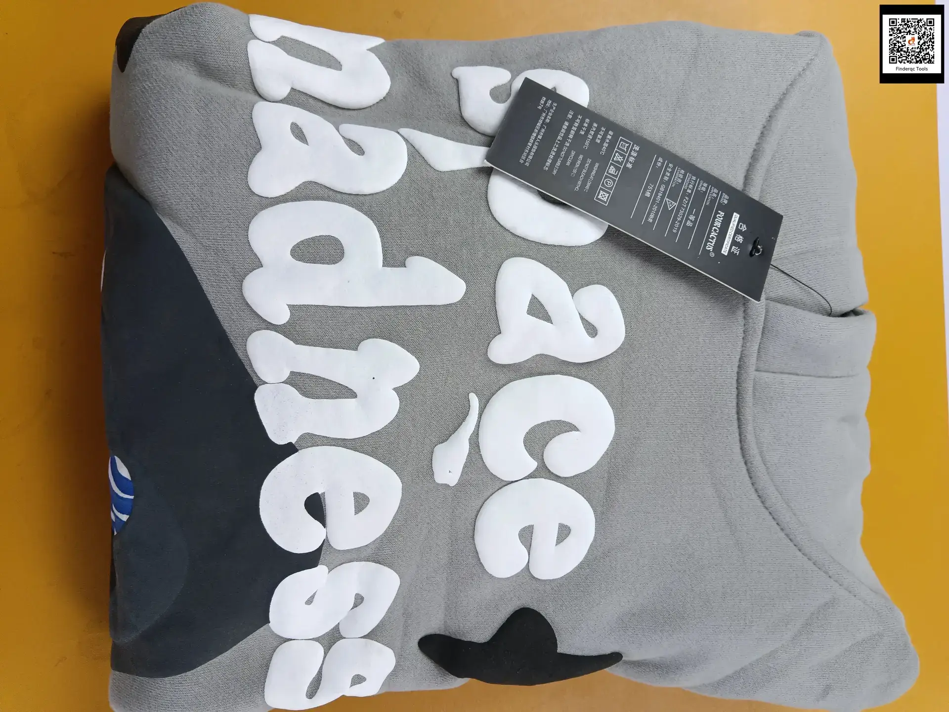 Broken Planet letter foam printing Broken Planet loose casual fleece-lined hooded sweater men and women fashion