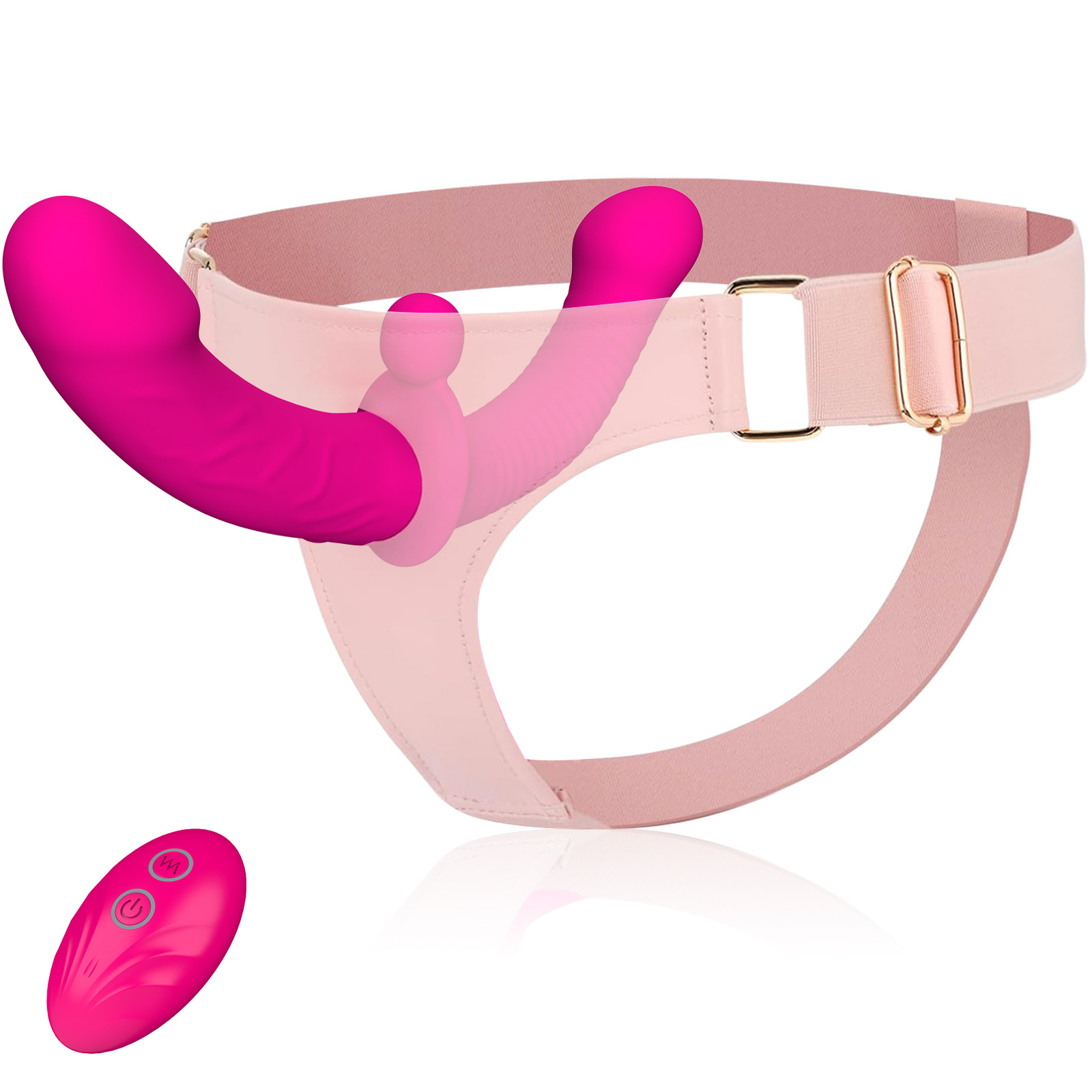 Cross-Border Lesbian Vibrator, Simulated Penis, Dual-Vibration Female Masturbation Device, Adult Toys, Sex Toys
