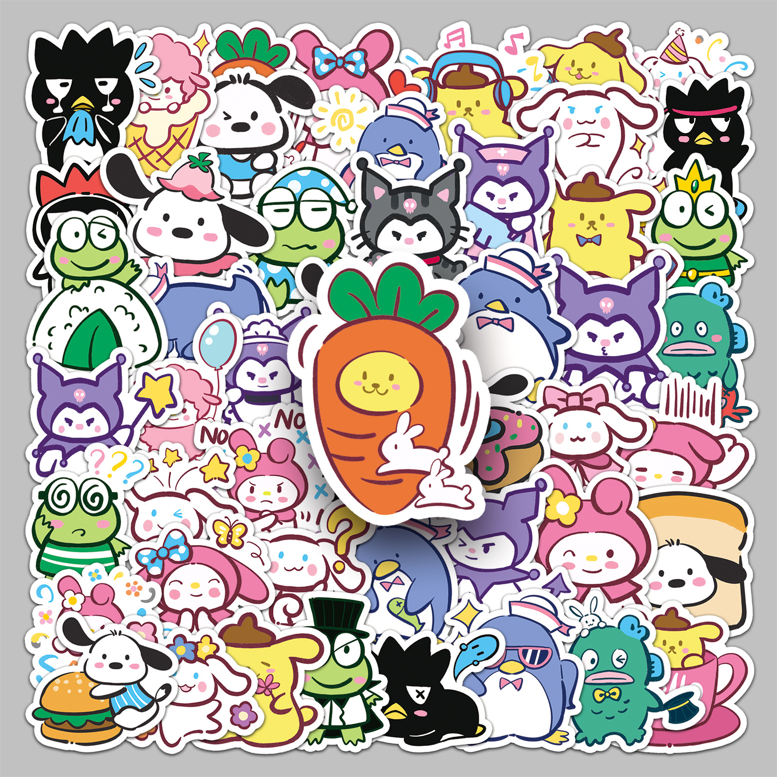 50 hand-painted Sanrio cartoon stickers Yugui dog cute phone case computer waterproof decorative small sweet potato stickers