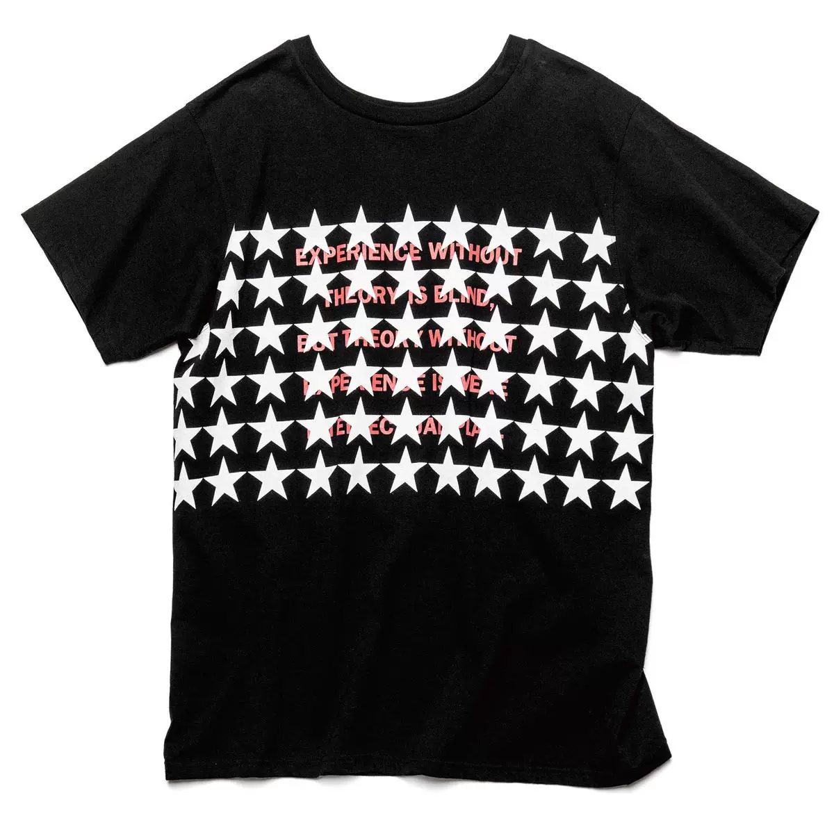 Hand to heart love creates subculture, American retro, star graffiti, high-end feeling, heavyweight short sleeved T-shirt for summer