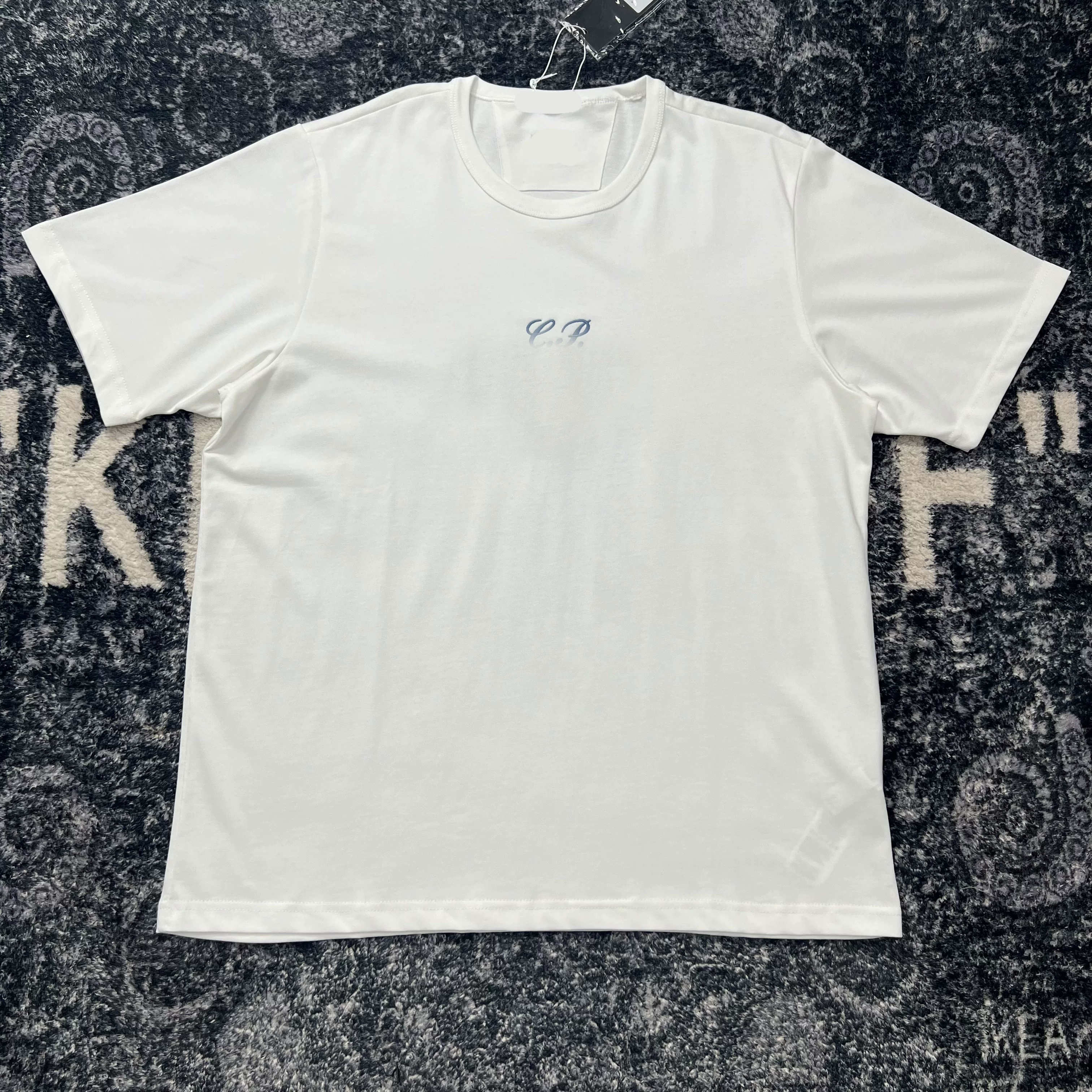 Self made 25SS spring/summer half body embroidered logo, loose cotton short sleeved, suitable for both male and female couples