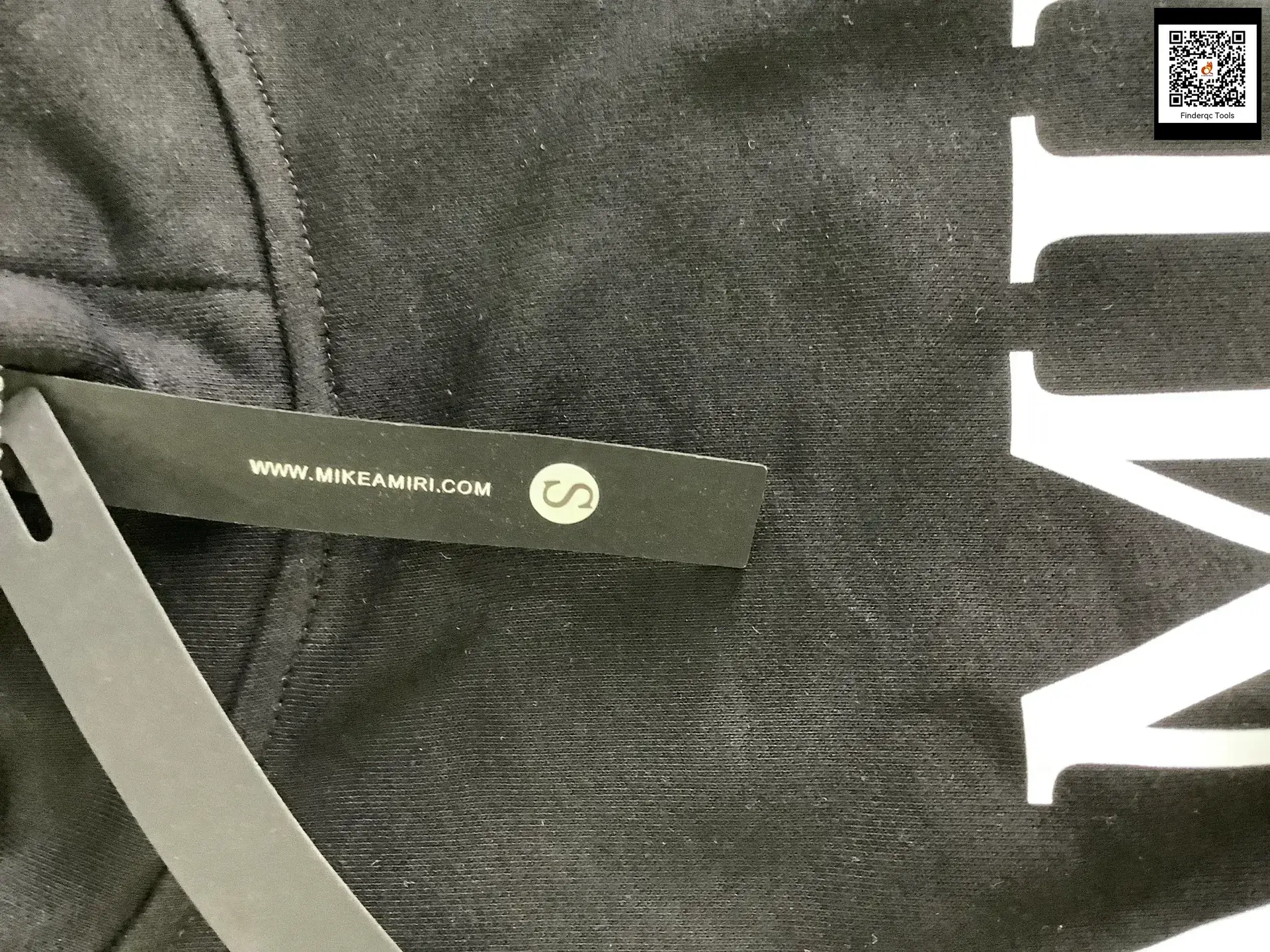 Amiri Black Cotton Terry Hooded Sweatshirt