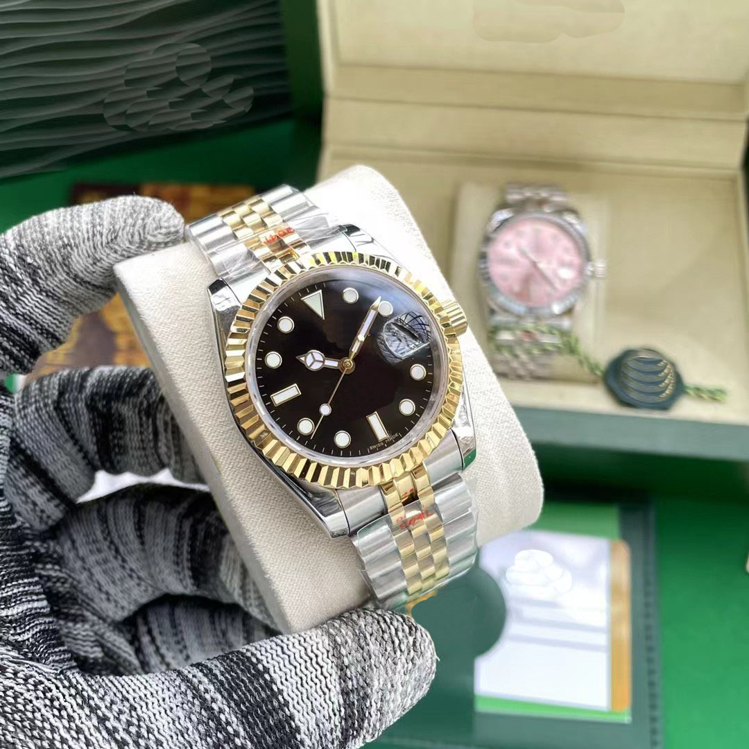 Seven-color Spot Export Stainless Steel Men's Log watch Export Water Ghost Women's Green watch watch Wholesale