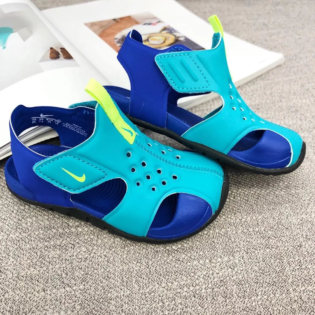Hook Nike sandals SUNRAY PROTECT lightweight soft sole children's toe sandals sand shoes 943826 943827 943828 943829