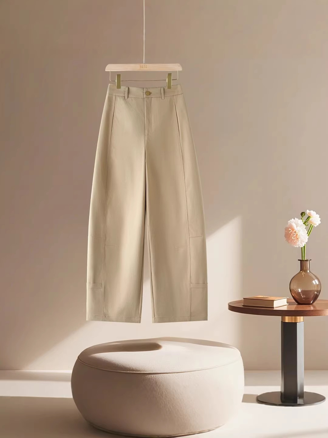 This Year's Trendy Wide-Leg Pants for Women, Spring and Summer New High-Waisted Loose Slimming Casual Straight-Leg Suit Pants