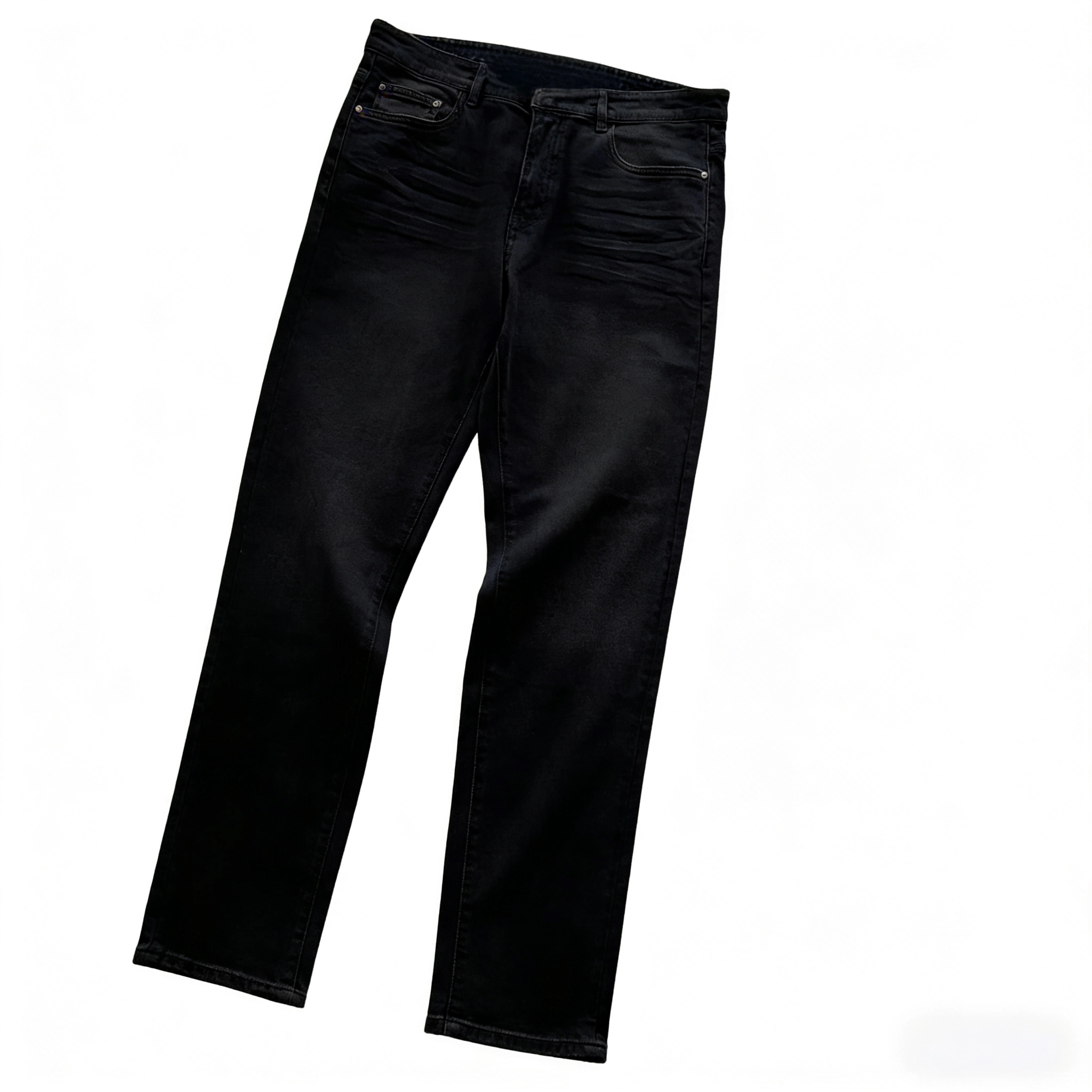 On the Back Pocket, There Are Blue, Purple, and White Stacked Denim Patches, Light Blue Jeans 66011920 Fotografie QC de pe TAOBAO pe Qualit.ly