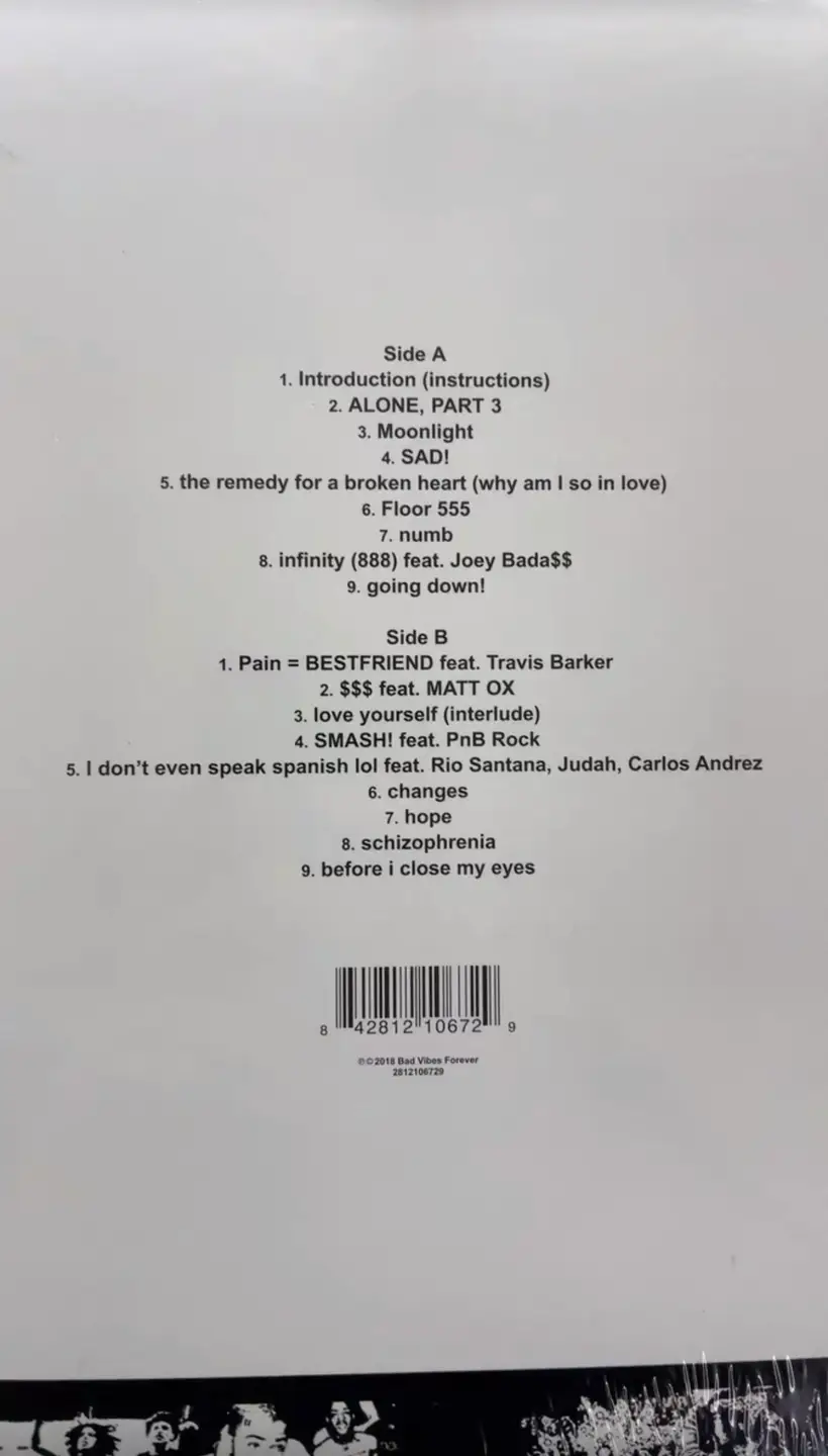 In Stock Xxxtentacion - ? Question Mark Brand New Unopened Lp Vinyl Record, Directly Photographed and Shipped on the Same Day