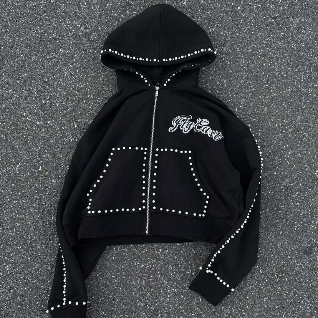 Plush Lining Hoodie with Fur Collar, Thick Cotton Jacket, 2025 American Style Short Autumn and Winter Zip-Up Cardigan