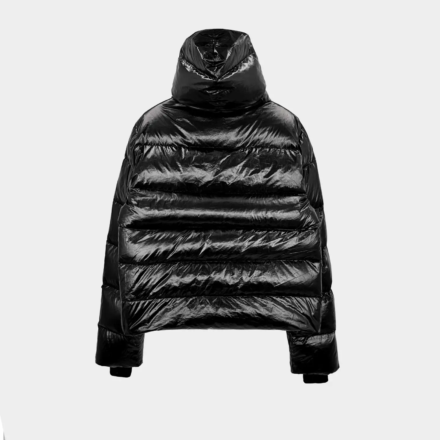 SUBHUMAN Men's 24-Year Fall/Winter Dark Design Bright Face Hat Thickened Warm Down Jacket Zipper Jacket