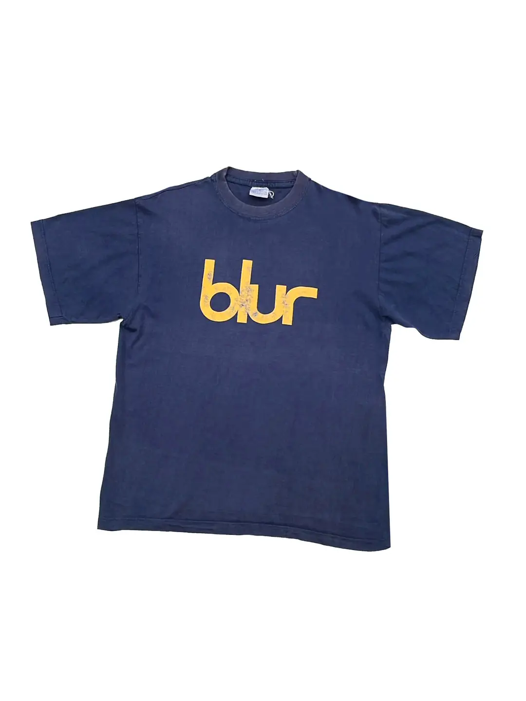 25 years new BLUR fuzzy band British rock punk American cotton loose men's straight spray short sleeve T-shirt