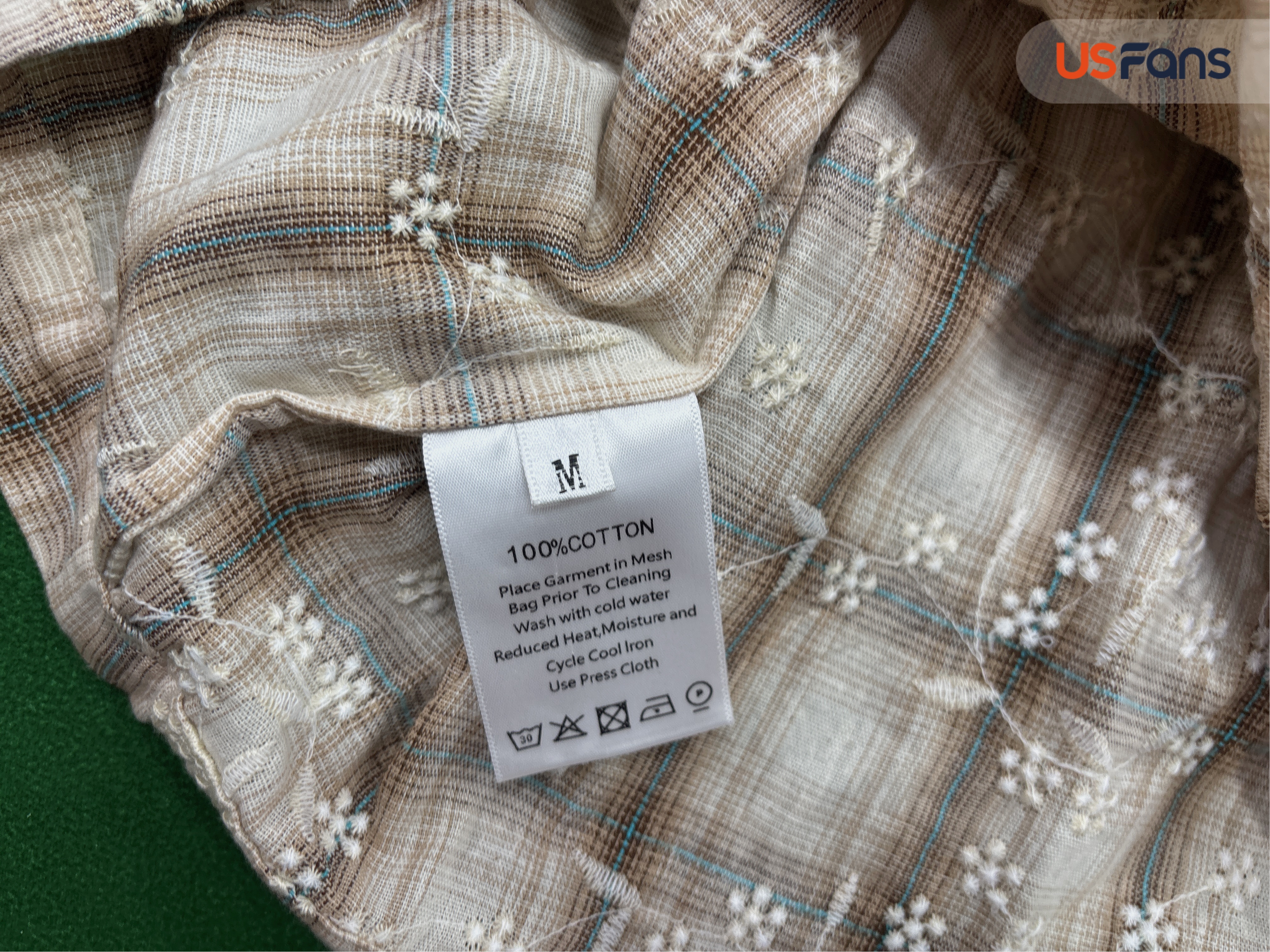 Apricot-Colored Short-Sleeved Shirt QC