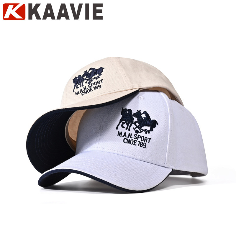 High-Quality Cross-Border Advertising Breathable Peaked Caps for Men and Women Japanese and Korean Sports Golf Baseball Caps Processing and Customization