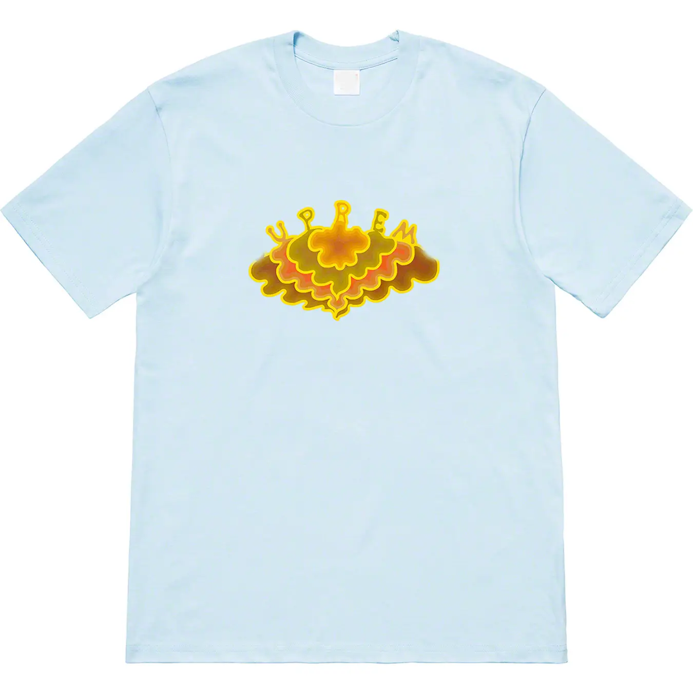 19Ss Cloud Tee Cloud Pattern Logo Short Sleeve T-Shirt Pure Cotton Unisex Base Shirt Couple Style