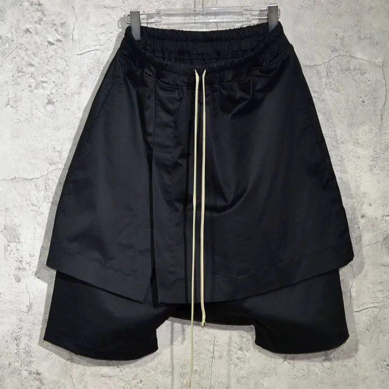 Pants, skirts, hanging crotch pants, baggy pants, RODrkshdw slit, loose fit, harem pants, shorts, cropped pants, men's fashion