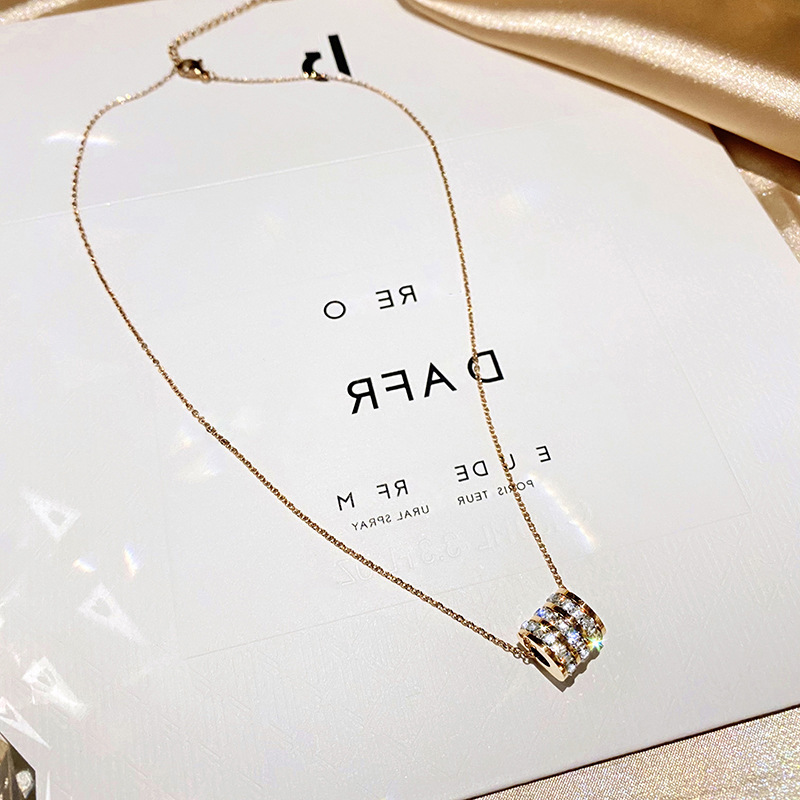 New Titanium Steel Necklace Women's Internet Celebrity Non-fading Clavicle Chain Niche Small Waist Chain Simple Personality Temperament Trendy Jewelry
