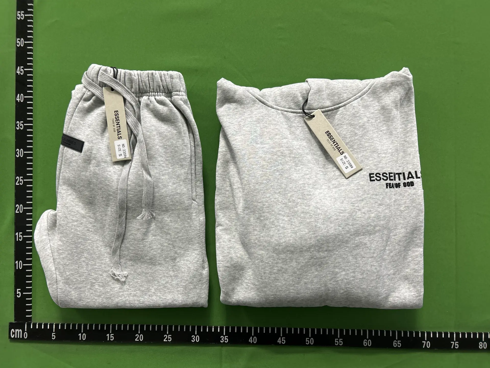 Essentials Fear of God Grey Sweatpants and Sweatshirt Set