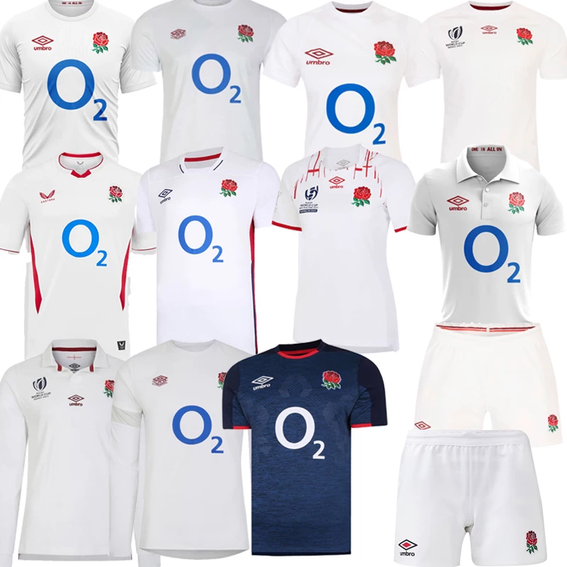 2025England Men Short Sleeve Round Neck Polo Long sleeves Polo National Team Long sleeves Round Neck shorts Rugby Jersey