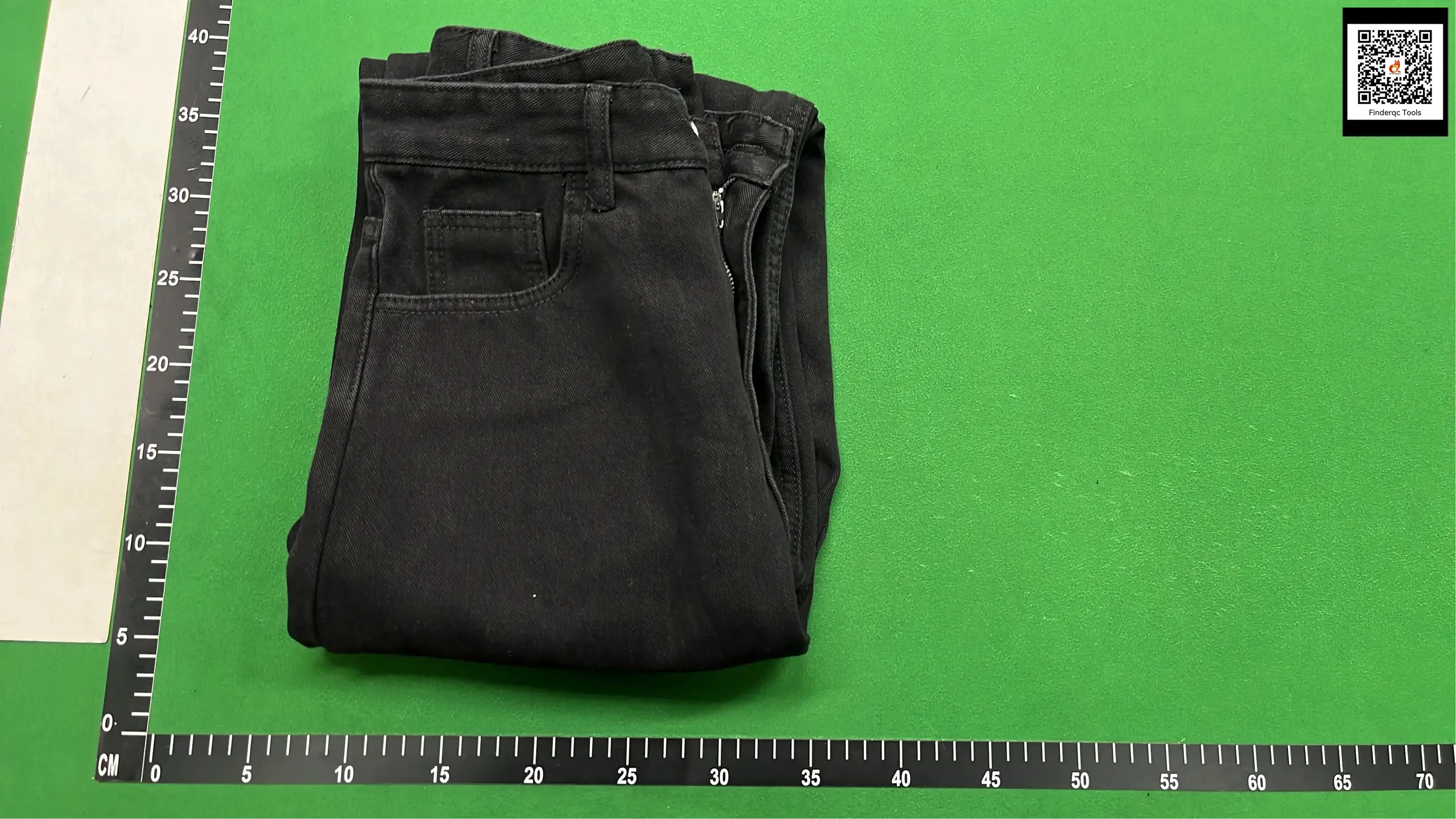 Men's Black Denim Straight-leg Pants