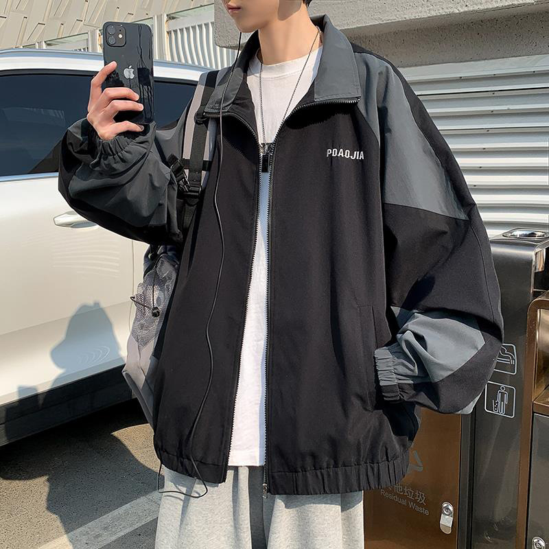 Coat for men 2022 Spring and Autumn new trendy all-match casual jacket Trendy Brand Hong Kong style loose casual top clothes