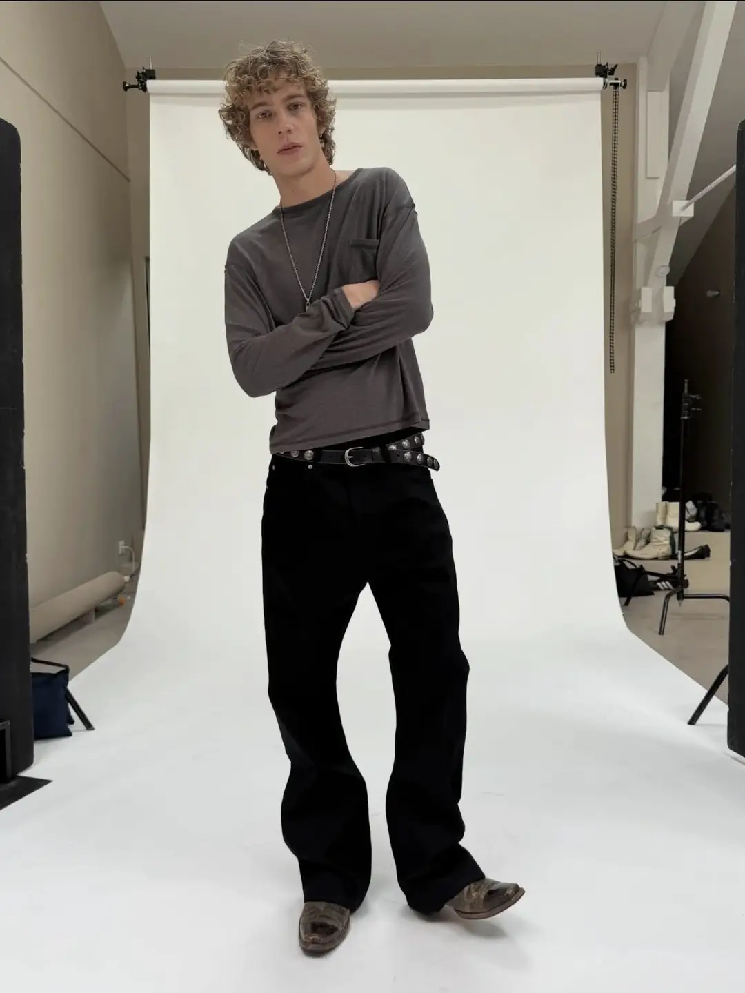 American Retro Nofaith Japanese-Made Red-Edged Raw Denim Bootcut Jeans with a Slight Flare Fit