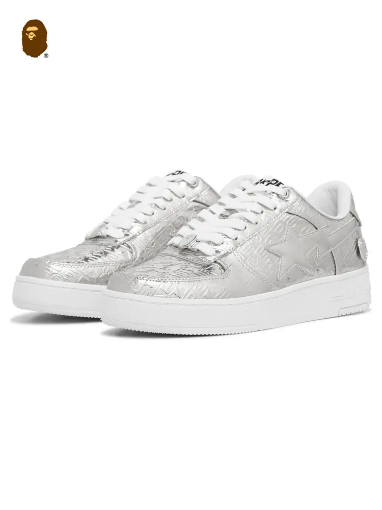 Bape Sta Men's Shoes Fall and winter letter Stereo Embossed Casual Shoes 191305 N