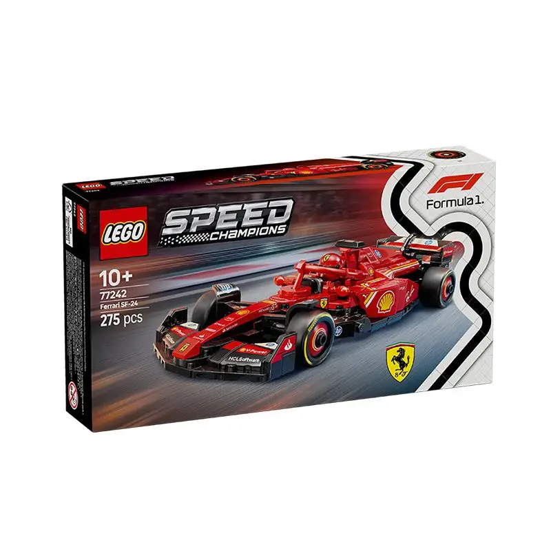 Le*o 77242法拉利F1车队SPEED赛车跑车儿童拼装积木男孩玩具车