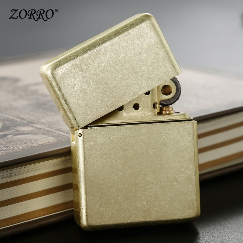 Zorro Kerosene Lighter Waterproof Machine Sealed Lighter Armor Thick Large Lighter Pure Copper Wholesale Z912