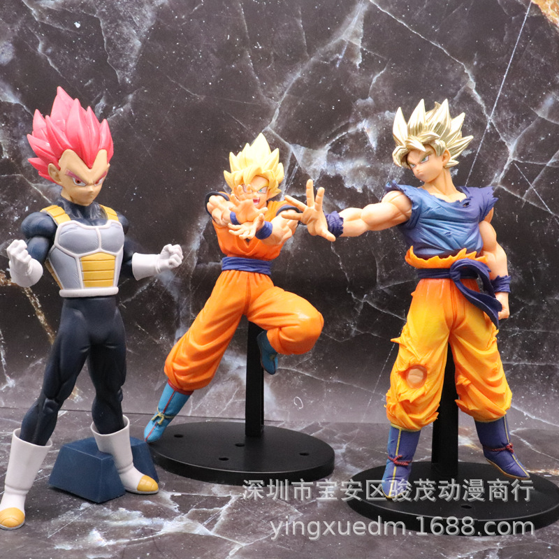 Dragon Ball Super Skill C Appreciation Yellow Clothes Sun Wukong Special Edition Red Hair Vegeta Hand Model Ornaments