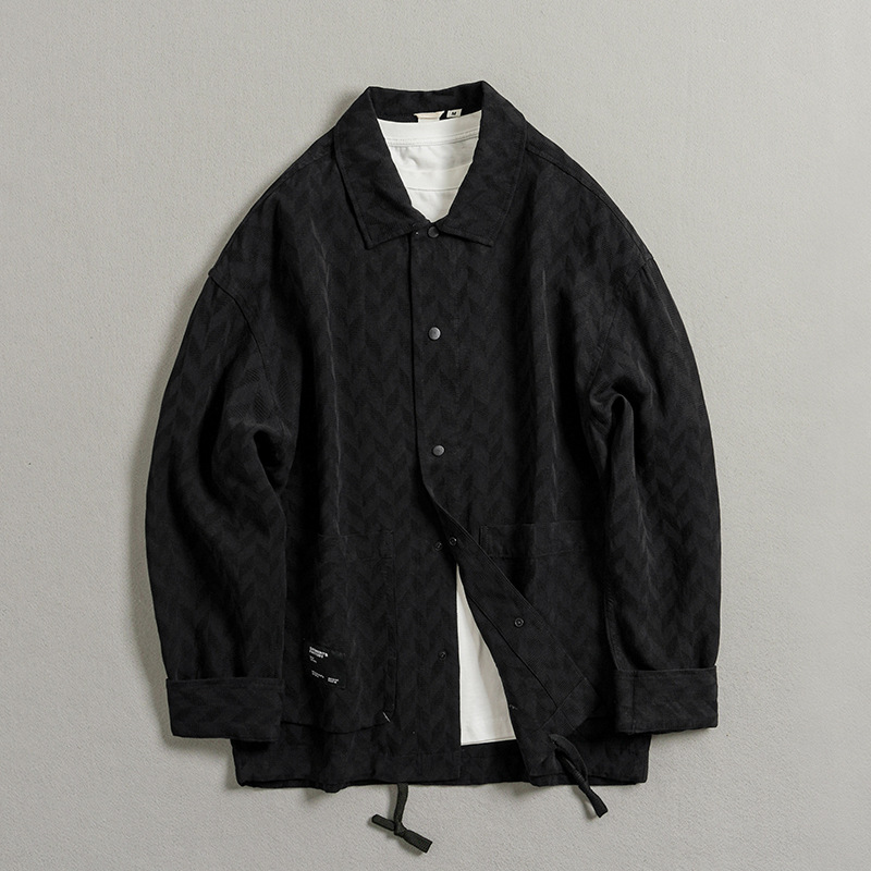 Yanying men's texture casual jacket 2024 spring new lapel simple men's jacket 1230