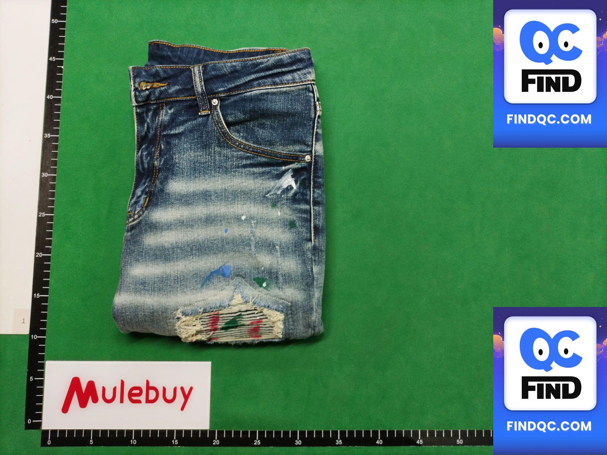European and American Jeans Men's 98 Cotton + 2 Spandex Men's Pants High Street Graffiti Ripped Elastic Slim Fit Men's Pants 883 QC